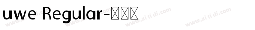 uwe Regular字体转换